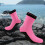 Swimming Socks Pink 1 Pair 9.4in 3