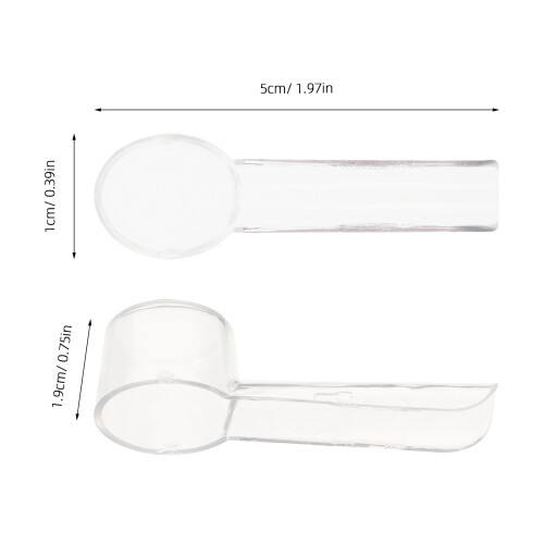 10 pièces protections tête à dents électriques transparentes 1