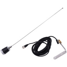 2X Auto NMO Antenne VHF UHF 144/430MHz Dual Band High Gain Antenne mit RG58 Zuleitungskabel Auto Gegensprechanlage Antenne