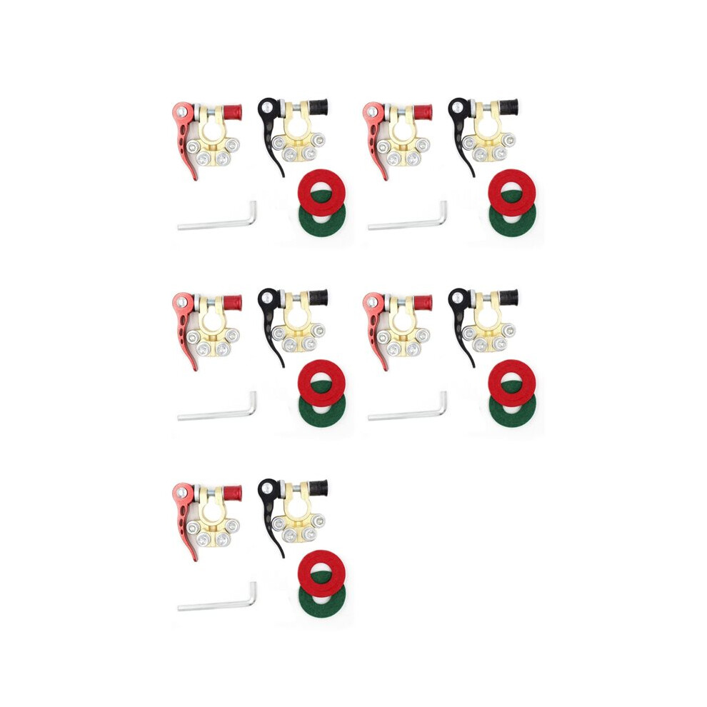10X 12V 24V Car Battery Terminals Clamps Quick Release Battery Terminal Shut-Off Connectors 6033736320177