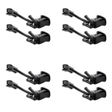 4 Pair for - E39 5-Series 1997-2003 525I 528I 530I 540I M5 Windshield Washer Nozzle Heated Dual Inlet Squirter Jet