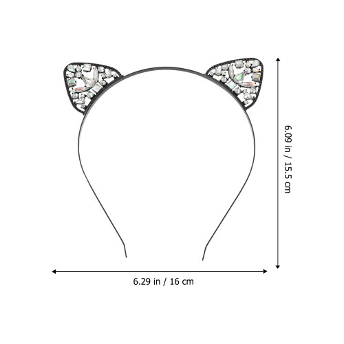 3Pièces Bandeau Oreilles De Chat Décoré De Femme 1
