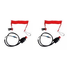 2X Boat Motor Emergency Stop for Outboard 6E9-82575 6H4-82575 63V-82575