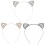 3Pièces Bandeau Oreilles De Chat Décoré De Femme 5