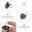 12 pièces serrure miniature cœur pour , armoire 5