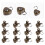 12 pièces serrure miniature cœur pour , armoire 6