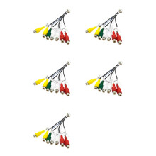 5X 20Pin Android Car Stereo RCA Wiring Harness Adapter 7- RCA Audio/Video AUX Cable