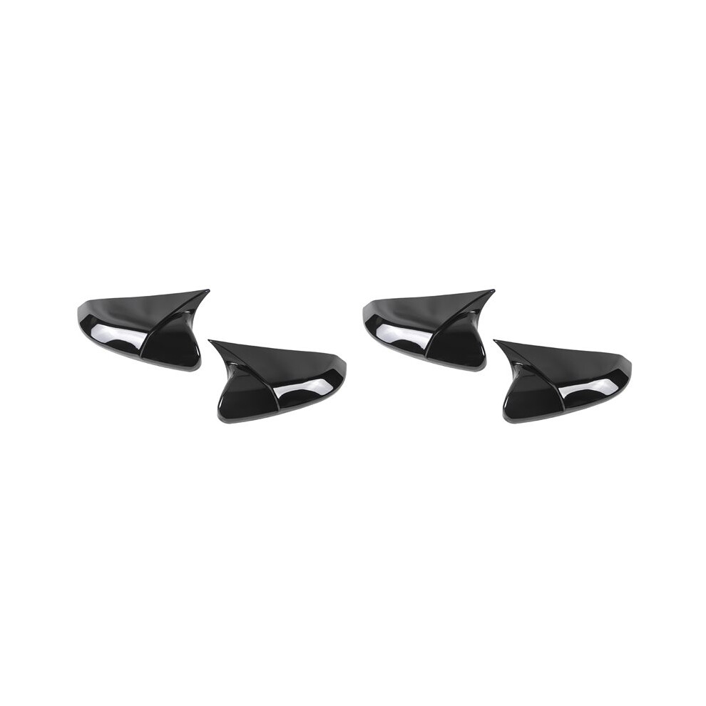 Rear View Side Mirror Cover Rearview Caps For 10Th 2016 2017 2018 2019 2020 Accessories, 4Pcs Black 4712654885273