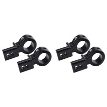 Motorcycle LED Headlight Mount Bracket Adjustable 20mm-32mm Mount Clamp LED Light Bracket Support, 4PCS Black