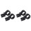 Motorcycle LED Headlight Mount Bracket Adjustable 20mm-32mm Mount Clamp LED Light Bracket Support, 4PCS Black 1