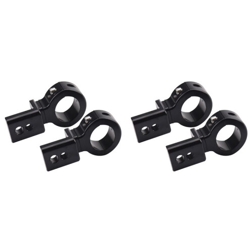 Motorcycle LED Headlight Mount Bracket Adjustable 20mm-32mm Mount Clamp LED Light Bracket Support, 4PCS Black