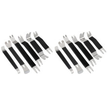 12 PCS Auto Door Clip Trim Removal Tools Kits Car Dashboard Audio Radio Panel Repair Metal Removal Pry Disassembly Tools