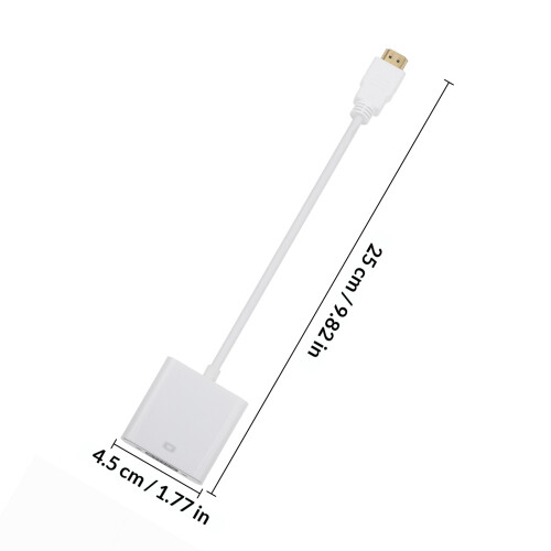 adaptateur câble vga 1080p, conversion 1