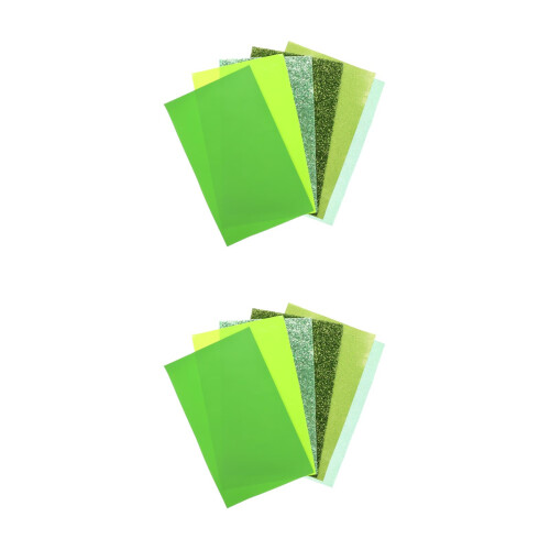 Tissu Cuir PU Vert Shiny Pour Artisanat DIY Accessoires 1