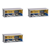 3pcs 1/64 Diorama Garage Model LED Lighting City Car Showroom Scene for Miniatures Vehicles Display Model Assembled Park