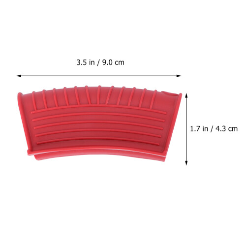 3 Pairs Saucepan Handle Covers Pot Sleeves Kitchen Tool Silicone 1