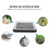 2Pcs Small Pet Litter Box Black PP Plastic Bunny Rabbit Hamster Toilet 5