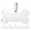 6Pièces Médailles Animaux Acier Inoxydable Argent Collier Chic Durable 7