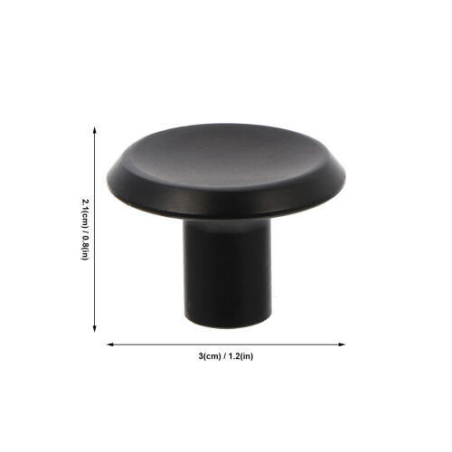 1Set Durable Black Wardrobe Handle Aluminum Cabinet Door Pull for Home 1