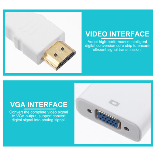 adaptateur câble vga 1080p, conversion 2