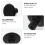 1Set Durable Black Wardrobe Handle Aluminum Cabinet Door Pull for Home 5