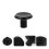 1Set Durable Black Wardrobe Handle Aluminum Cabinet Door Pull for Home 6