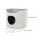 Cat Beds Grey Plush Minimalist Cat Tree 1pcs 2