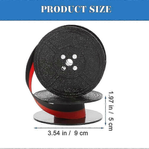 2 Sets Typewriter Ribbon for Old Manual Typewriters Spool Ink Calculator Red/black 2