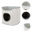 Cat Beds Grey Plush Minimalist Cat Tree 1pcs 7