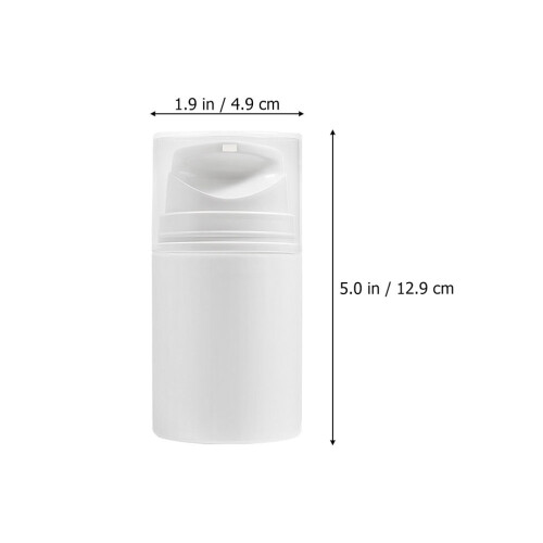 Airless Pump Bottle Travel Portable Round Design 3pack 1
