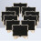 16Pcs Black Mini Chalkboards Lightweight Display and Message Boards 2