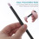 2Pcs Nail Art Polish Tools Black Cuticle Pushers Gentle Safe Manicure 4
