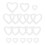 18 Pcs Polystyrene Foam Wreath Love Ring Decoration Form 6