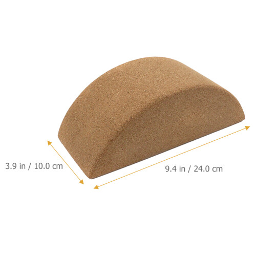 Khaki Cork Yoga Block High-Density Nonslip Balanced Training Tool 1