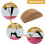 Khaki Cork Yoga Block High-Density Nonslip Balanced Training Tool 6