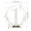 10Pcs Silver Decorative Acrylic Reserved Signs for Wedding Table Use 2
