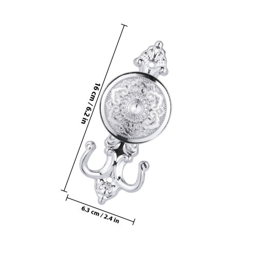 Curtain Tieback Hook Accessories Anti-Rust Plating Metal Hooks Holder 1