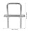 Heavy Duty Silver U Bolts with Nuts and Washers for Hardware 2