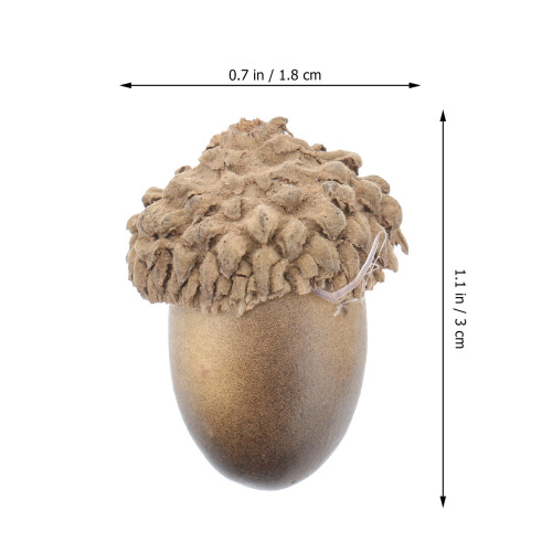 50Pcs Artificial Small Acorn Photo Props Dark Decor 1