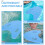 2Pcs Lightweight Eva Swim Float Kickboard Sky-Blue Pool Training Aid 3