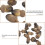 50Pcs Artificial Small Acorn Photo Props Dark Decor 4
