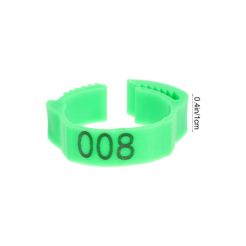 Chicken Leg Tags Circular 100pcs 0.8x0.8x0.4in 1