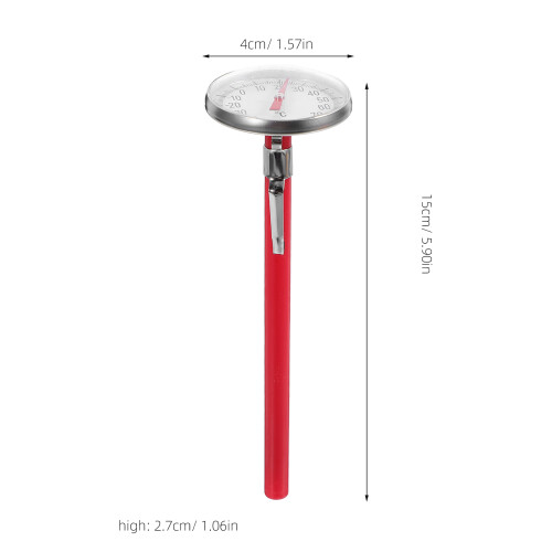 Red Auto Mechanical Thermometer Dashboard Car Decoration 1