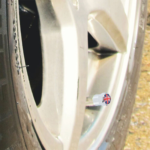 8Pz Valvola Pneumatico Auto Stile Uk Acciaio Resistente 1