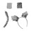 Set Costume Lupo Coda Orecchie Cerchietto Cosplay 5
