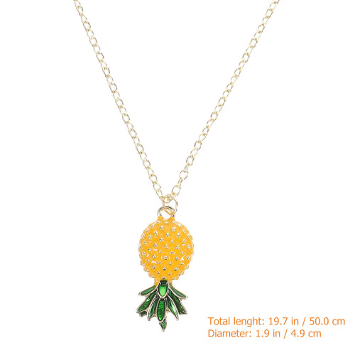 1Set Pendenti E Collana Ananas Vari 1