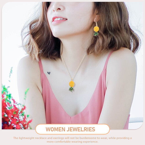 1Set Pendenti E Collana Ananas Vari 2