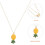1Set Pendenti E Collana Ananas Vari 4