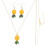 1Set Pendenti E Collana Ananas Vari 5