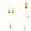 1Set Pendenti E Collana Ananas Vari 6